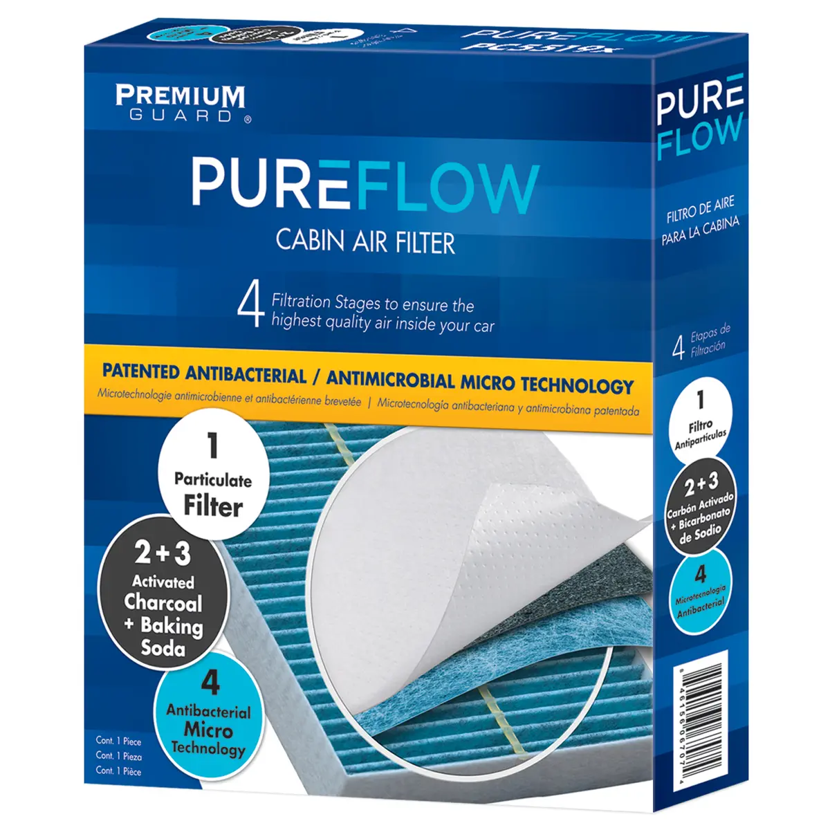 Pureflow® 2022 Mercedes-Benz Eqs Amg Cabin Air Filter With Antibacterial Technology, Pc99164x 1