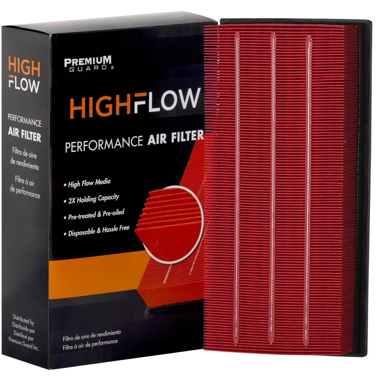 Highflow Pa9918x, High Performance, Pre-Oiled Disposable Engine Air Filter | Fits 2027 Land Rover Discovery 1