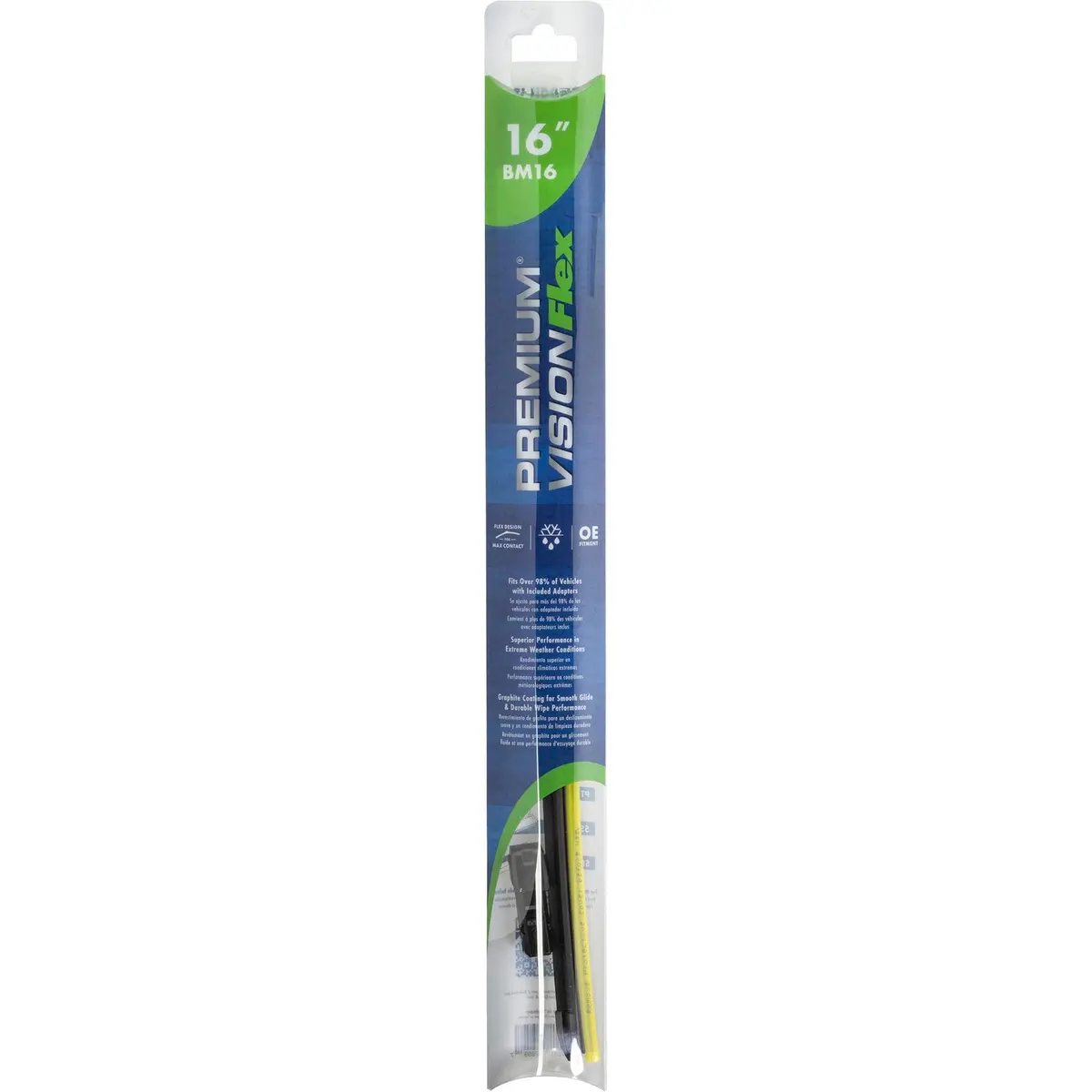 Premium Vision Beam Wiper Blade Fits 1973 American Motors Gremlin, Bm16 1
