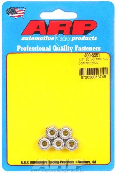 Stainless Steel Hex Nyloc Nuts – Arp Ar400-8661 1