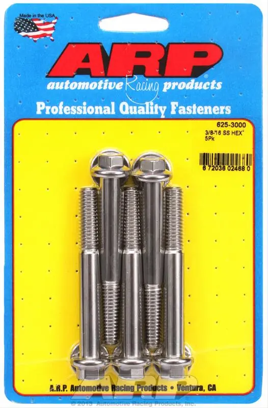 Arp 625-3000 Stainless Steel Bolts – Corrosion-Resistant, High-Strength Fasteners For Underhood And Suspension Use 1