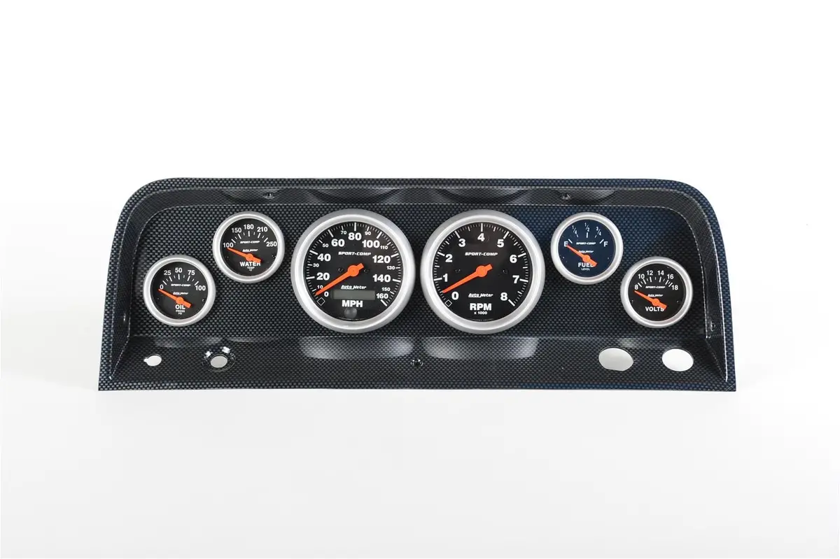 Classic Thunder Road 107641613 Custom Instrument Cluster W/ Autometer 1