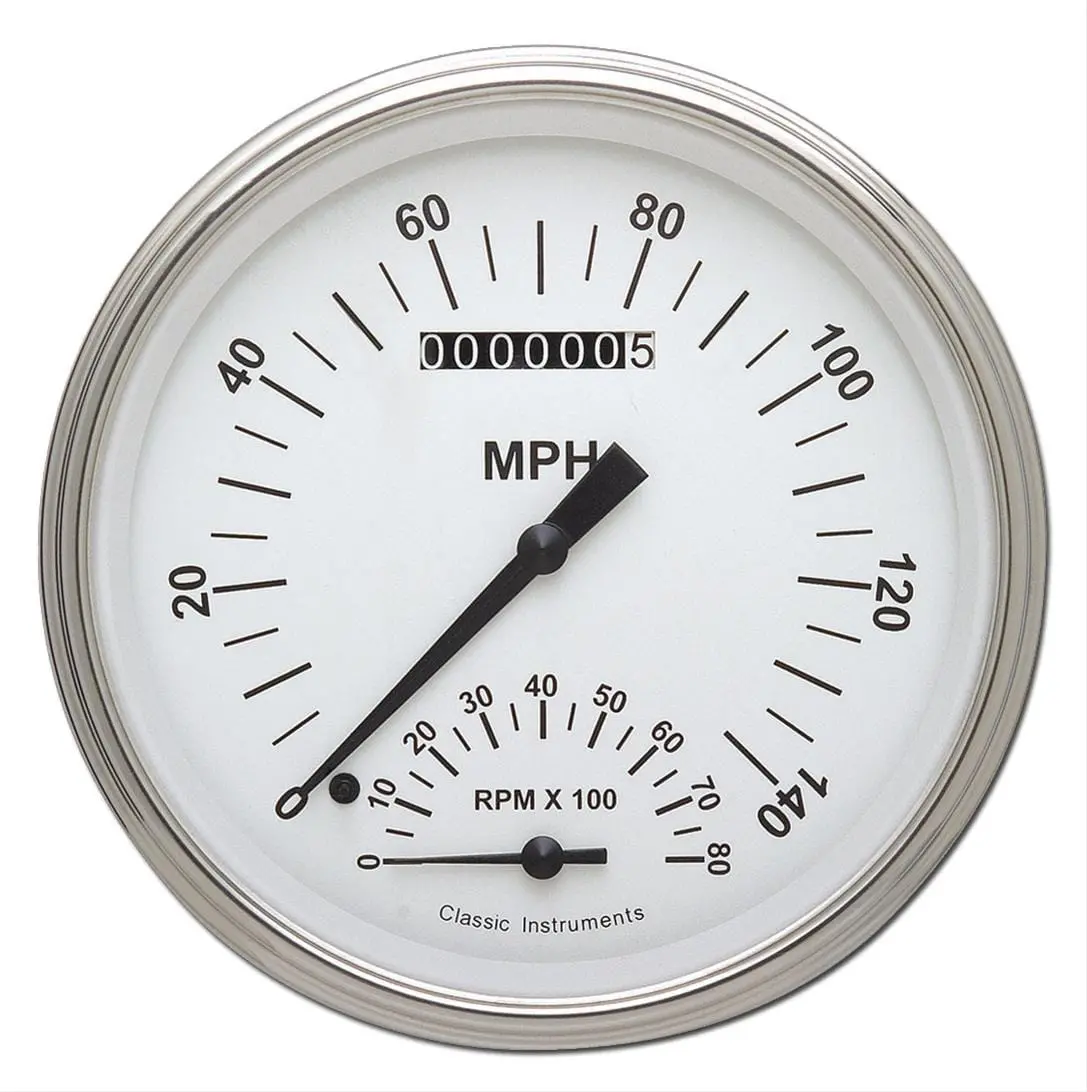 Classic Instruments Wh50Slc White Hot Gauge Set 1