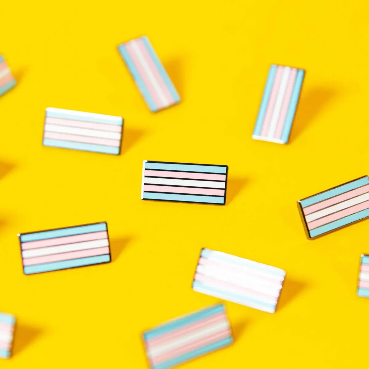 The Pin Prick - Trans Flag Enamel Pin 1
