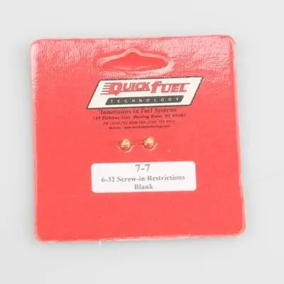 Quick Fuel Technology Idle Feed Restrictor Kit – 7-7Qft For Carburetor Tuning 1