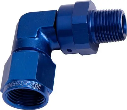 90° Npt-To-An Adapter Fitting – 3/8" Male Npt To -10 An, Af923-10-06 1