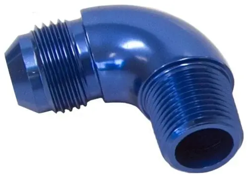 1/2" Npt To -8An 90° Full-Flow Adapter Fitting (Af522-08-08) 1