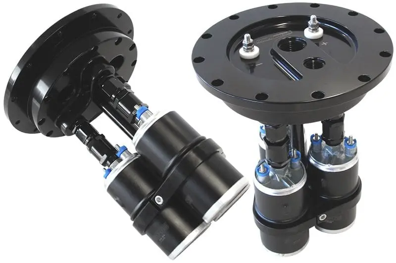 Black Billet Triple Fuel Pump Hanger – Af64-4050Blk 1