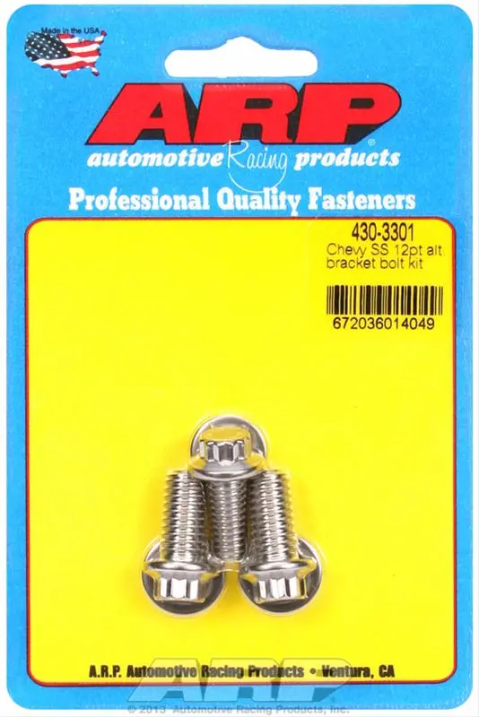 Arp 430-3301 Alternator Bracket Bolt Kit – Heat-Treated Chromoly Fasteners 1