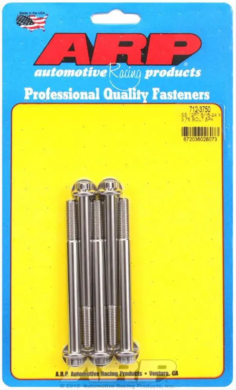 Arp 712-3750 Stainless Steel Bolts – Corrosion-Resistant, 1/4"-28 Thread 1