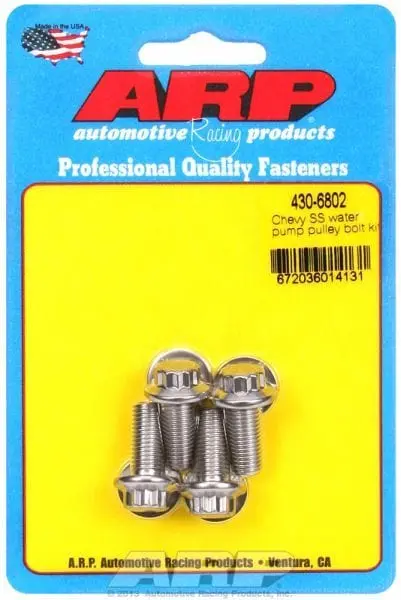 Ar430-6802 Stainless Steel 12-Point Water Pump Pulley Bolt Kit 1