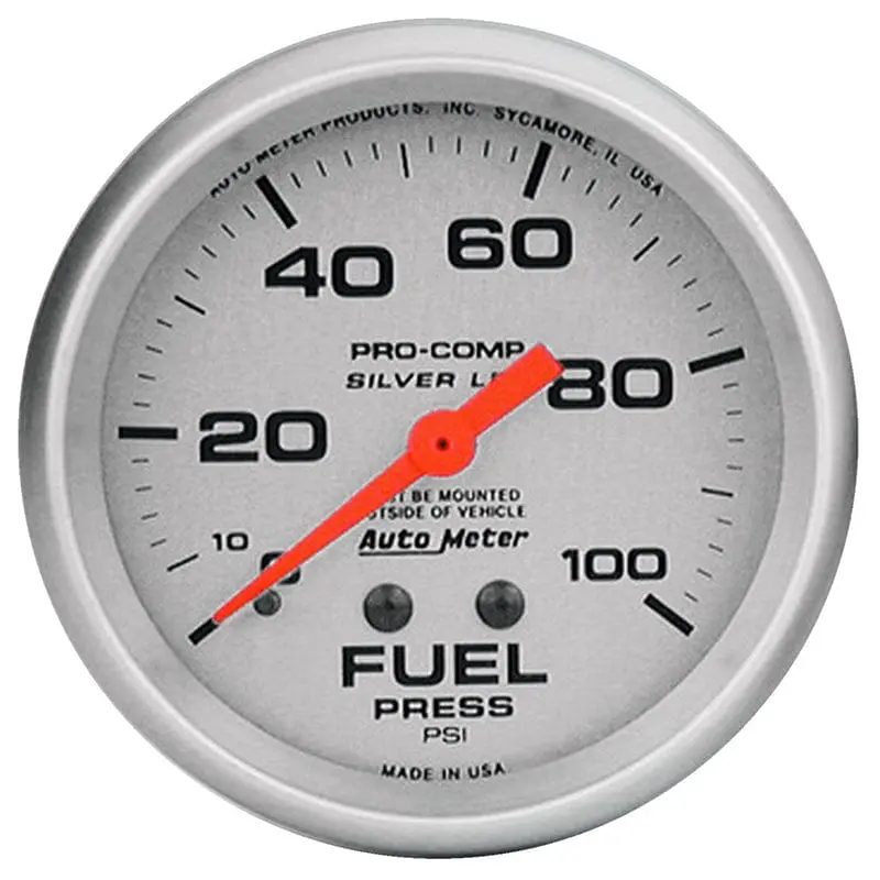 Ultra-Lite Au4612 Fuel Pressure Gauge – Compact 2-1/16" Analog Readout With Black Face 1