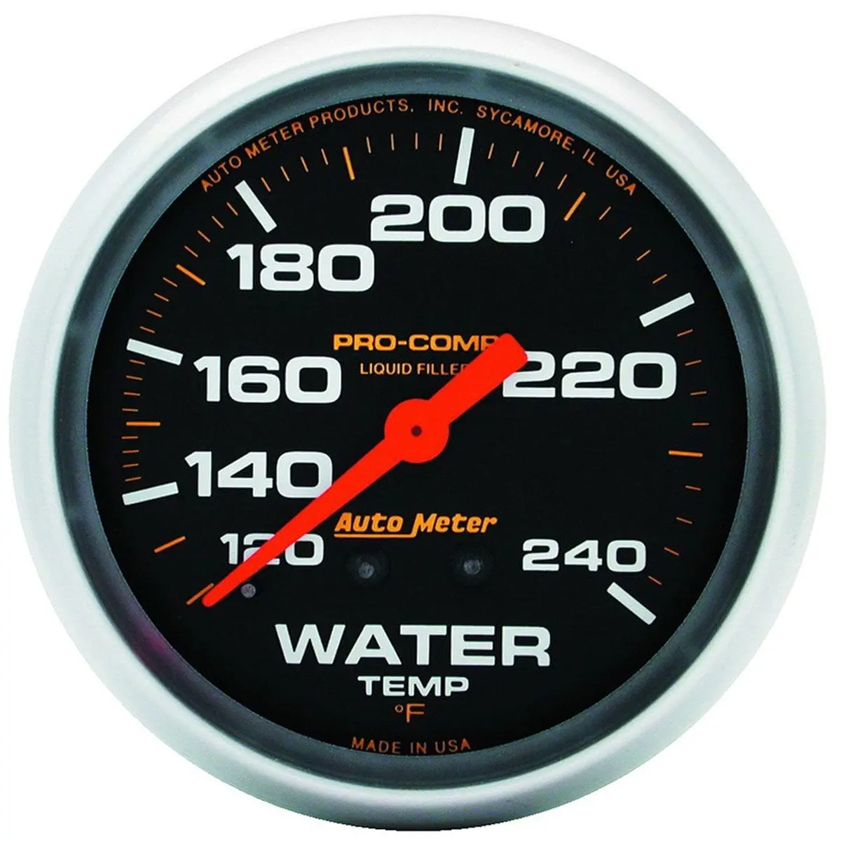 Pro-Comp Water Temperature Gauge – Compact 2-1/16" Analog Readout With Led Backlight 1