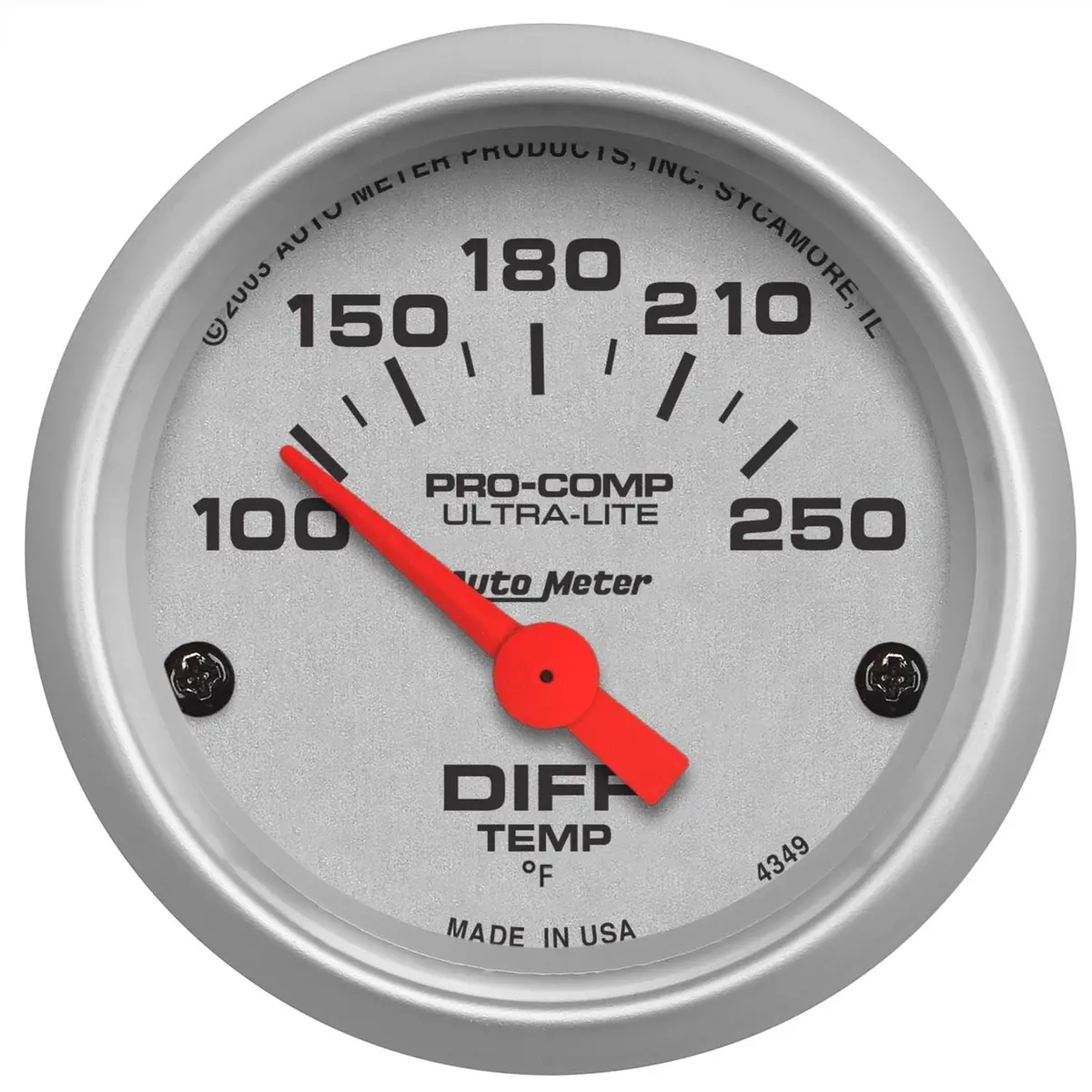 Autometer Ultra-Lite Analog Speedometer - 3-3/8" Diameter, Black Face (4349) 1