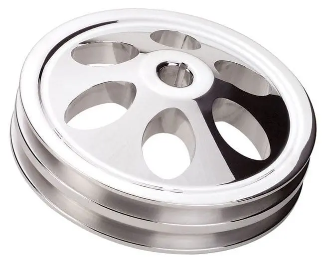 Billet Specialties Bs86220 Polished Power Steering Pulley – Lightweight, High-Rpm Rated 1