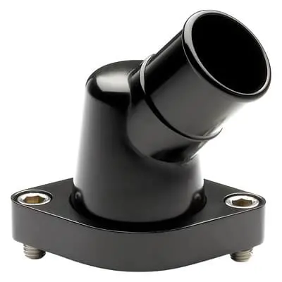 Billet Specialties Black Anodized Thermostat Housing – Cnc-Machined Aluminum (Blk90420) 1