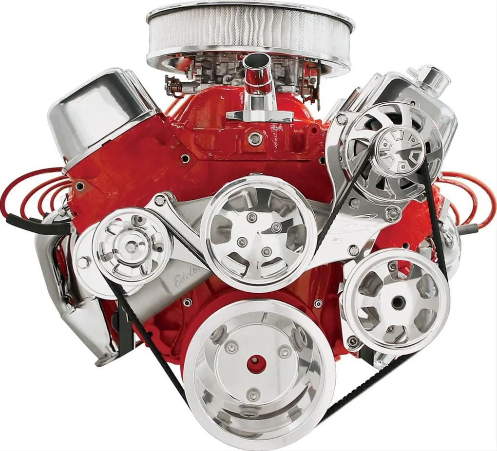 Billet Specialties Tru Trac Serpentine Drive Kit – A/C-Free Configuration, Part #14225 1