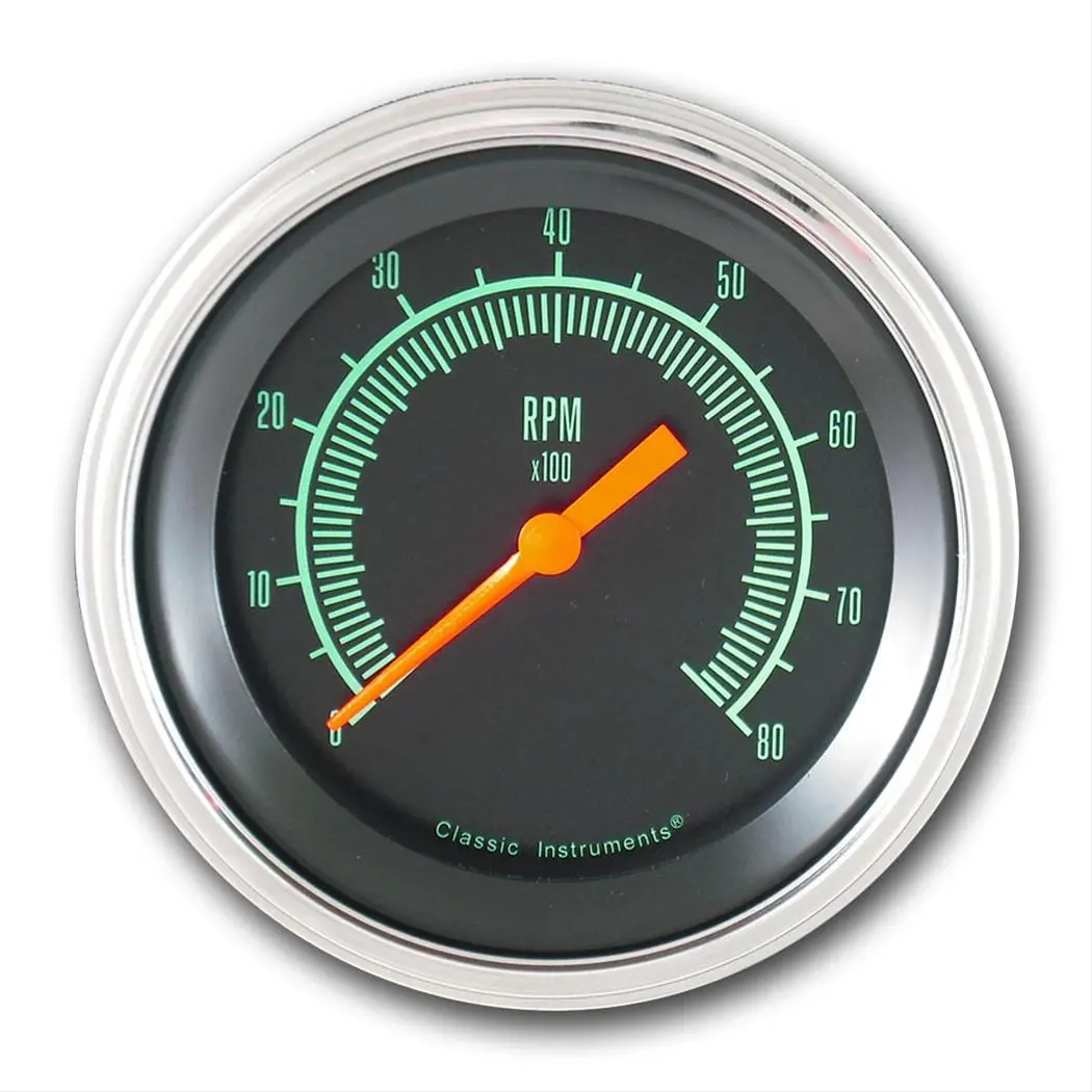 Classic Instruments Gs80Slf G-Stock Series Tachometer With Vintage Styling 1