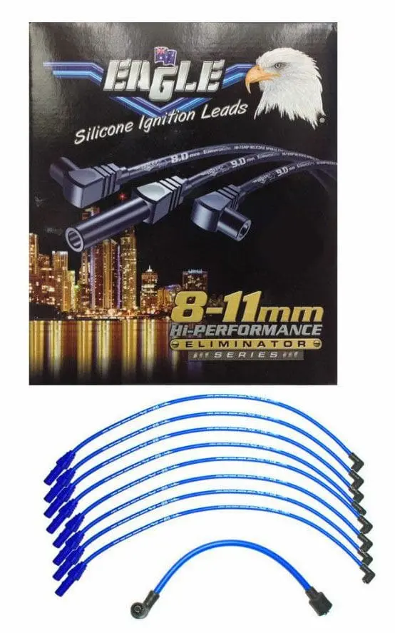 9Mm Eliminator Series I Ignition Wire Set – Blue Silicone Jacket, Rocker Cover Routing, Ele9864 1
