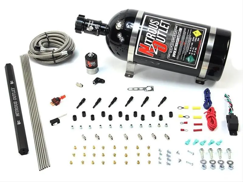 Nitrous Outlet 00-10433-L-Sbt-10 Nitrous System – 10 Lb Capacity, Single Bottle Setup 1