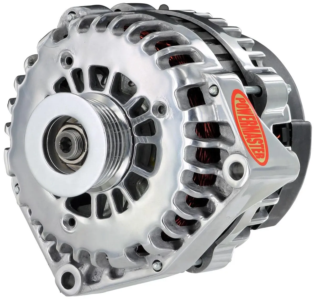 Polished Gm-Style Ad Alternator – Pm28302 Performance Unit 1
