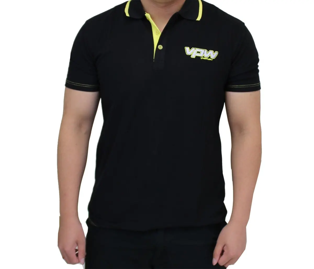 Vpw Corporate Polo – Black & Yellow Contrast Design (Large) 1